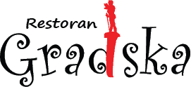 Logo Restoran Gradska Beograd sa stilizovanim spomenikom Pobednik.